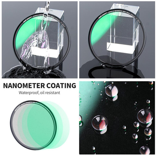 K&F Concept 49mm Nano-X Magnetic Black Mist Filter 1/4 + Adapter Ring & Lens Cap SKU.1816 - 9